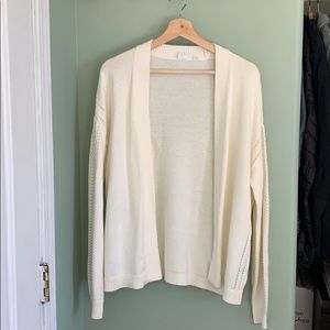 NWOT Sz Med Cream Knit Cardigan